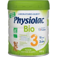 Physiolac Bio Lait 3éme Age 800g à Paris
