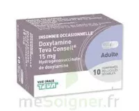Doxylamine Teva Conseil 15 Mg, Comprimé Pelliculé Sécable à Paris